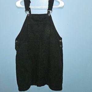Black overall dress